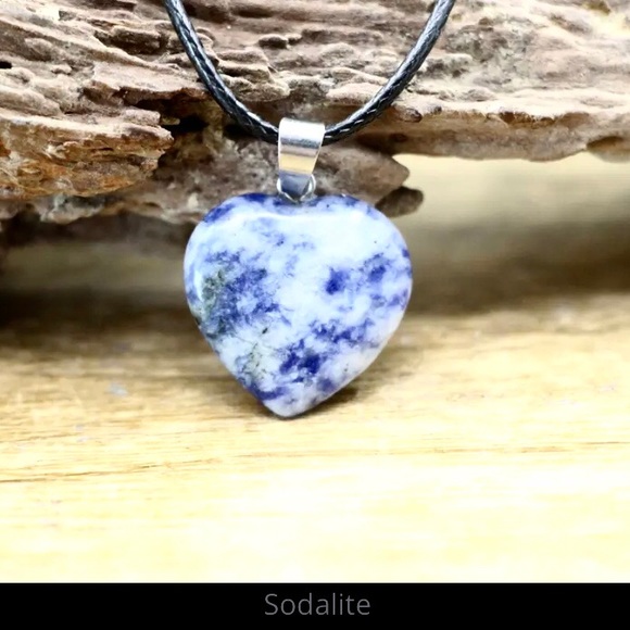 Jewelry - ⚡️2 for $15 Sodalite Semi-Precious Natural Stone Necklace Braided Cord